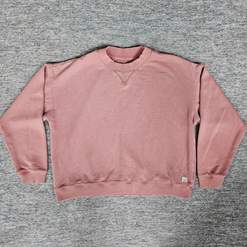 Vuori Women’s Sz Small Sedona Weekender Crew Sweatshirt Mauve Pink VW278 FLAWED